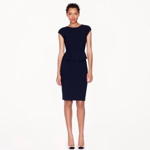 J.Crew Factory wool peplum dress